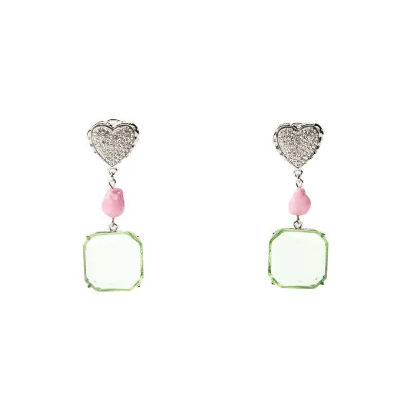 ZARA Titanium Earrings Women's Silver-1