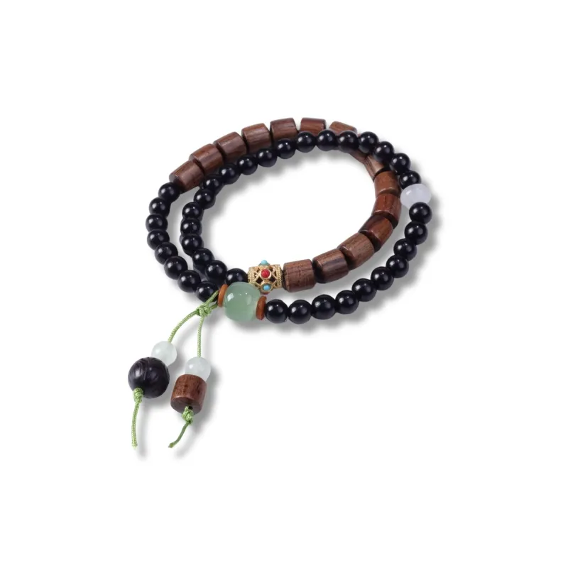 TIANTAISHAN Ebony Wooden Bracelets Unisex-0
