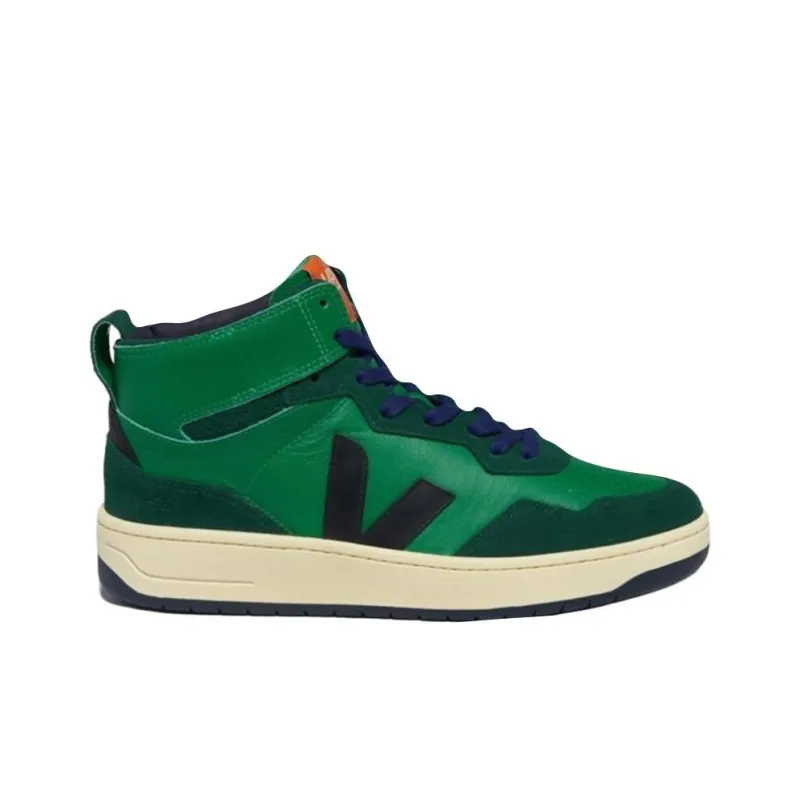 VEJA V-95 High-Top Skateboard Shoes Unisex Green-1