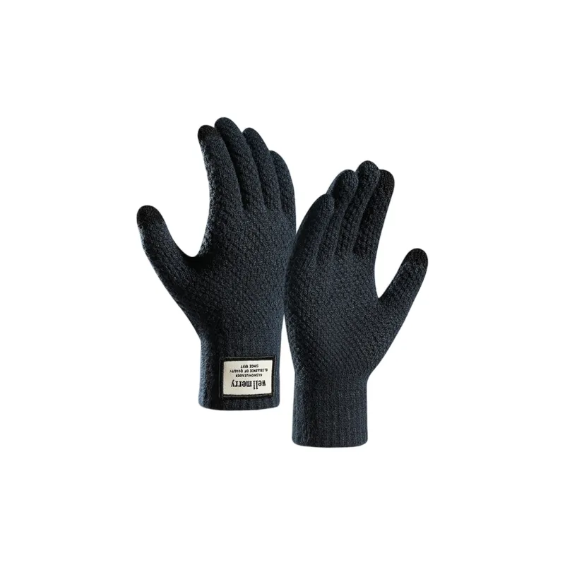 DENSSYNE Acrylic Spandex Knit Gloves Men's-2