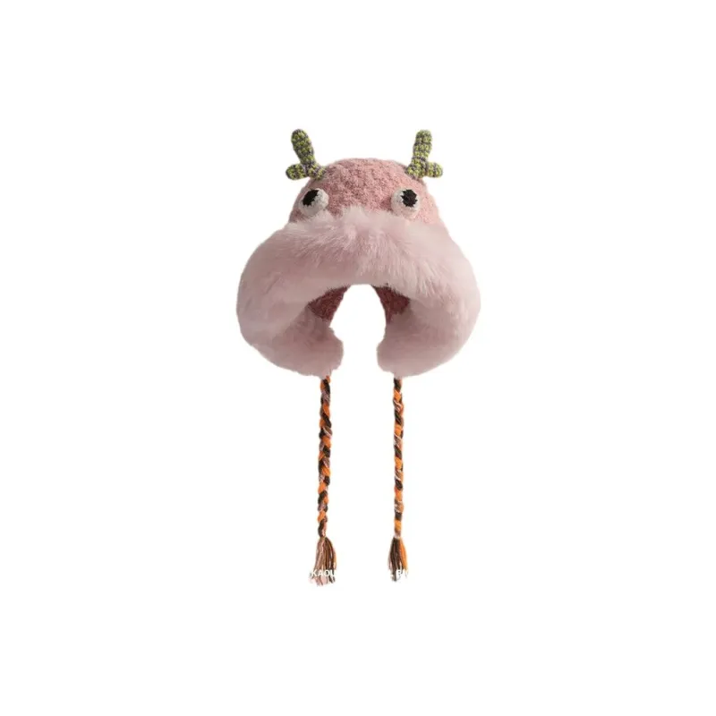 PISHUSHU Polyester Beanies Women's Purple Pink-2