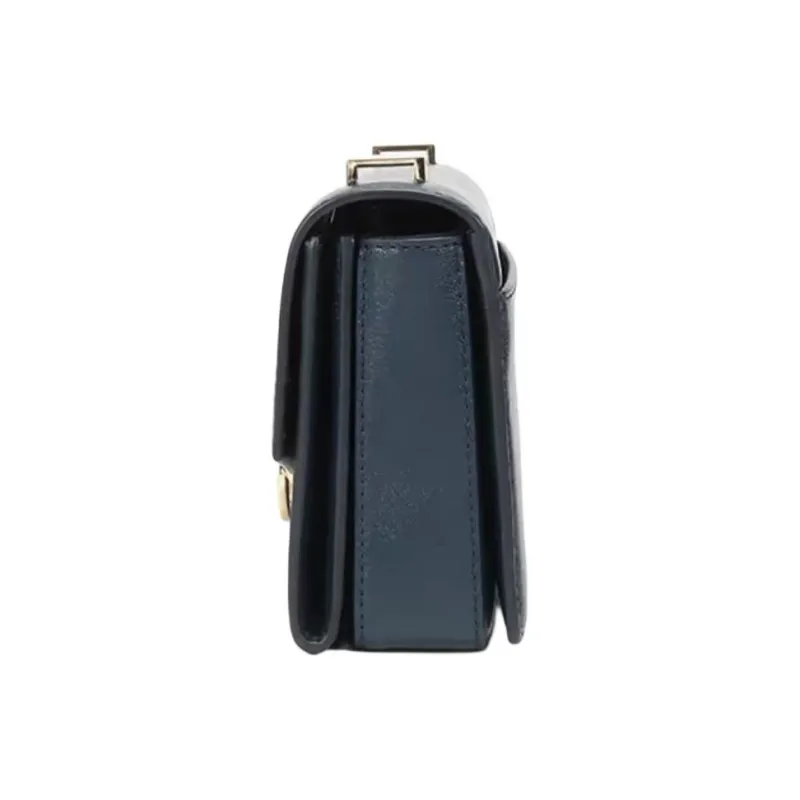 MICHAEL KORS Cow Leather Crossbody Bag Small Size Women's Navy-2