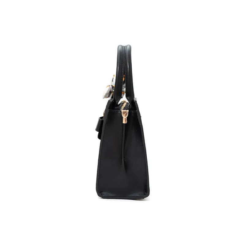 Vigno Synthetic Leather Handbag One Shoulder Crossbody Regular Women's Black-3