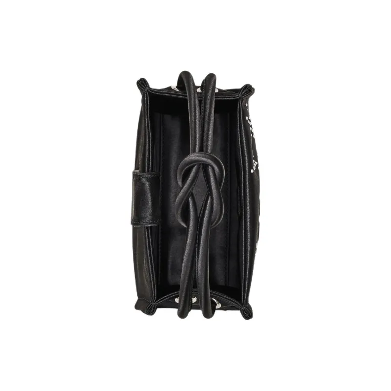 MARC JACOBS The Mini Tote Satin Black-3