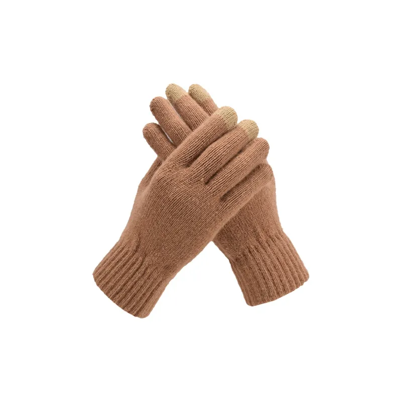 BANDICOOT Sheep Wool Knit Gloves Unisex Red-8