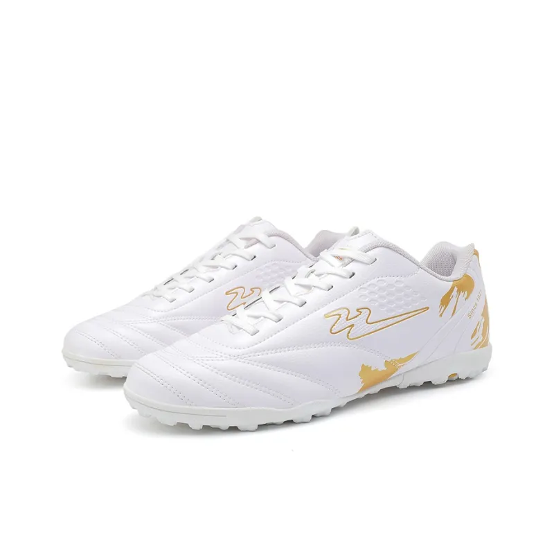 Binary TF Rubber Broken Studs Soccer Shoes Unisex White-2