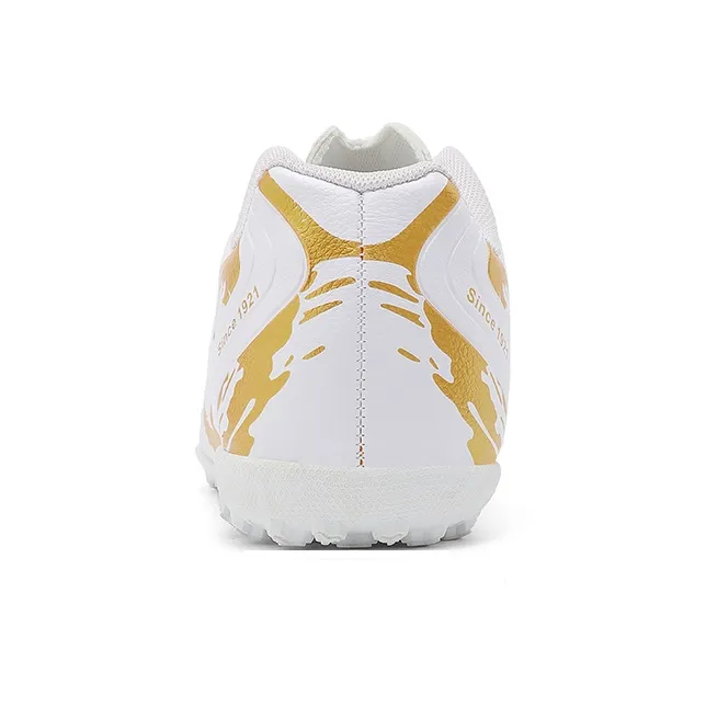 Binary TF Rubber Broken Studs Soccer Shoes Unisex White-4
