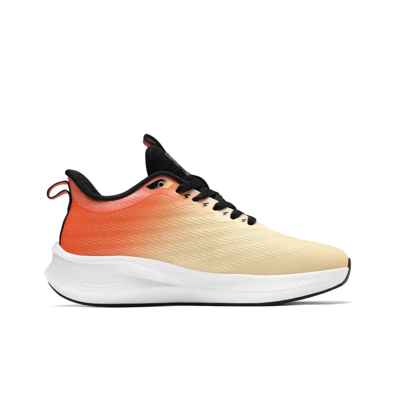 A55 Slip Resistant, Abrasion Resistant, Breathable Low Top Casual Running Shoes Men's Yellow Orange-1