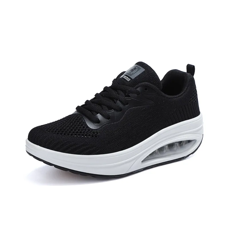 ORD Anti Slip Wear Resistant Breathable Impact Resistant Lightweight Height Increasing Low Top Casual Shoes Women's-5