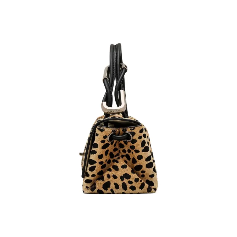 MARC JACOBS Calfskin Handbag Mini Women's Leopard Print-1