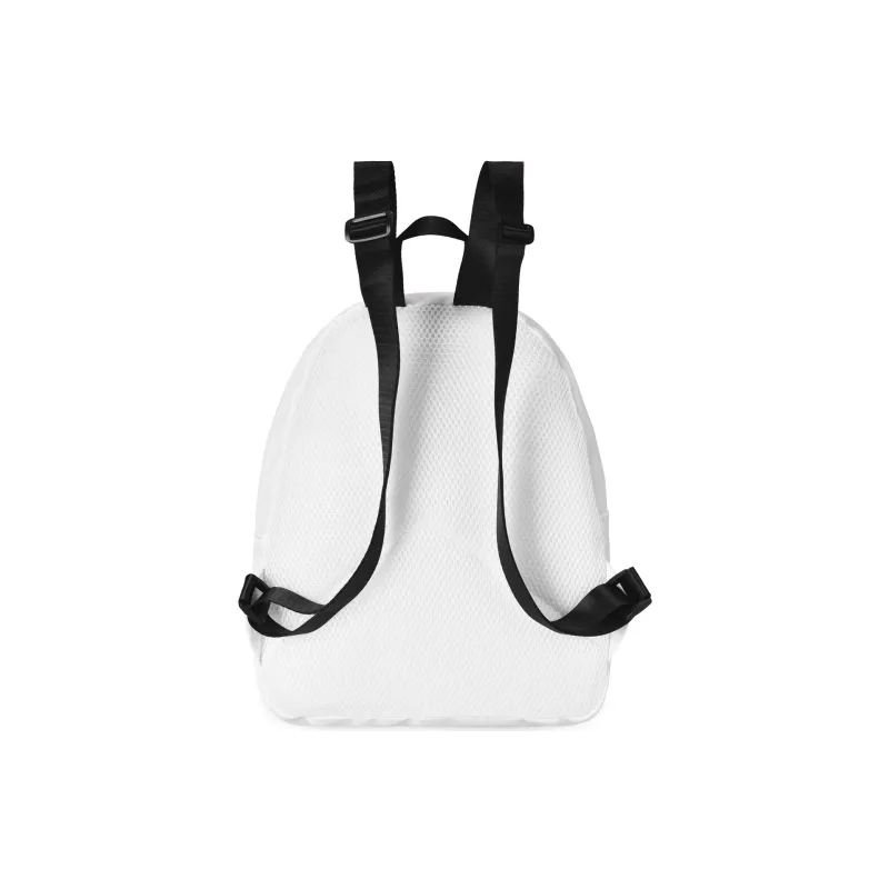 TURN UP Polyester Backpack Small Size Unisex White-2