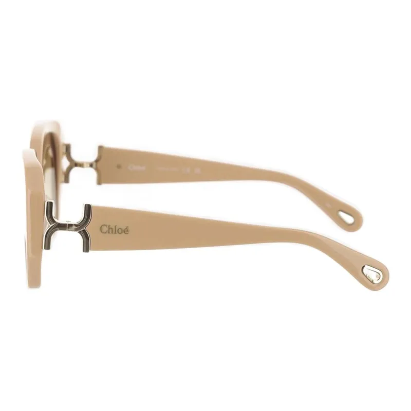 Chloe Recycled Acetate Square Sunglasses Women's Beige-1