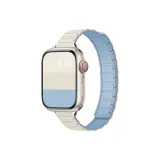 Antique White & Misty Blue/Fourth Generation Three-Bead Silicone Magnetic