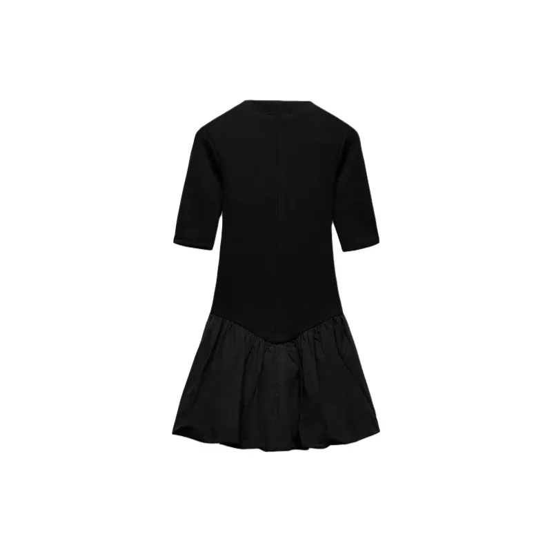 ZARA Short-Sleeved Dresses Women's Black-1