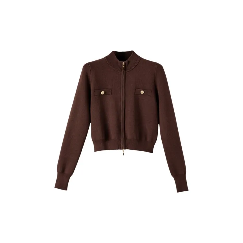 Late White Knitwear Women's Coffee-0