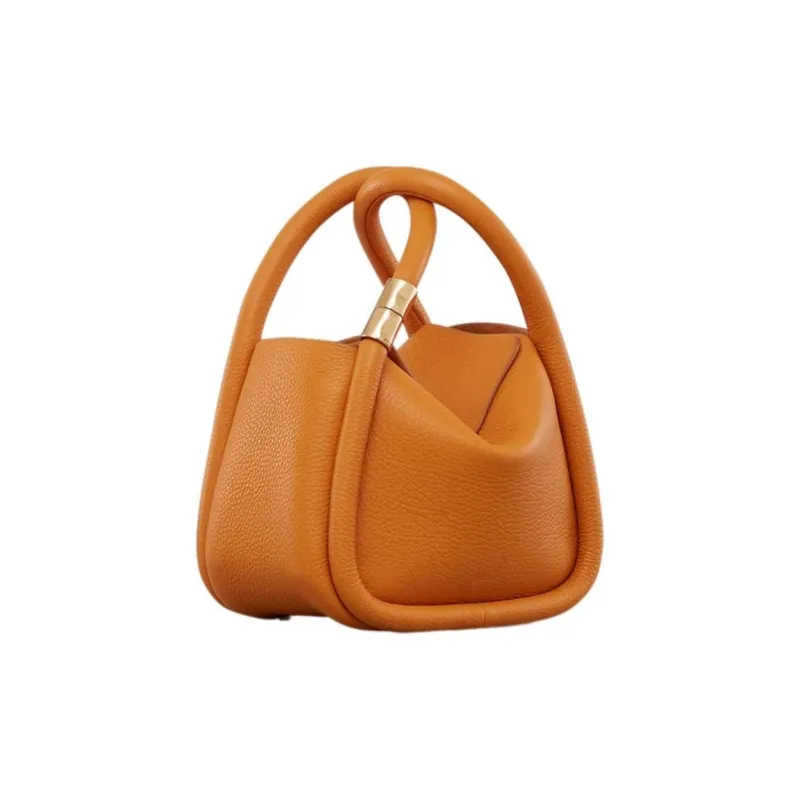 BOYY Calfskin Portable Crossbody Bag, Shoulder Bag Mini Women's Orange-1