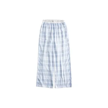Hollister Pajama Pants Women's Light Blue Plaid