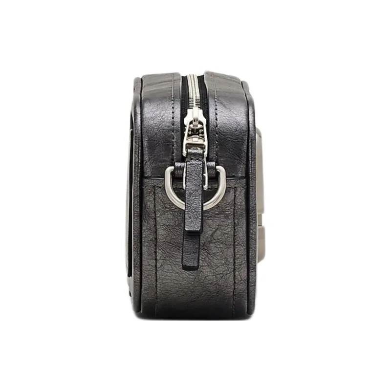MARC JACOBS The Metallic Distressed Bag Dark Grey-1