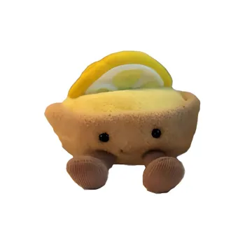 JELLYCAT Interesting Food Paris Dessert Lemon Crepe Dolls Plush Doll Small Size Tall