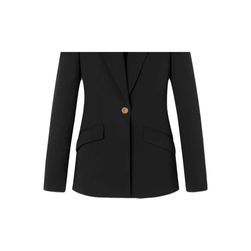 VERSACE Single Breasted Buttoned Blazer-5
