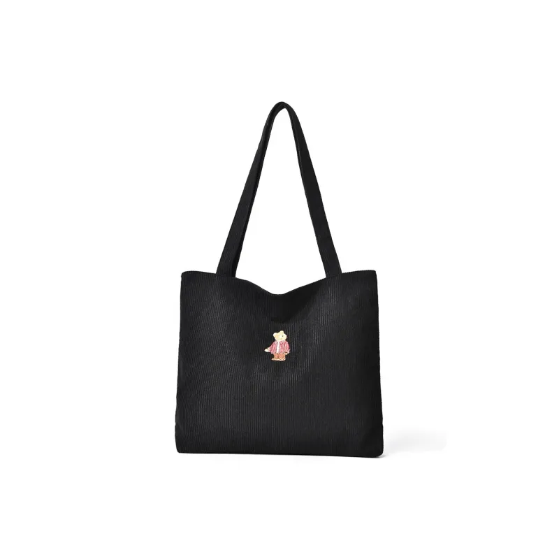 Ceion Keust Corduroy Tote Bag, Shopping Bag, Handbag, Shoulder Bag Women's Multicolor-7