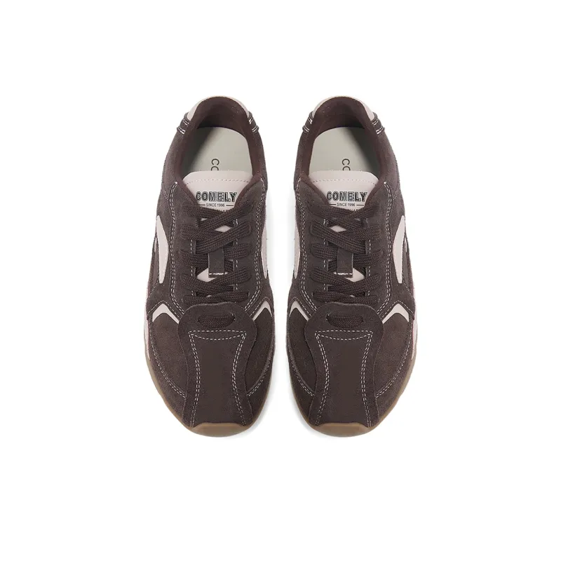COMELY Casual Shoes Women's Low Top Coffee/Pink/Ecru/Black-6