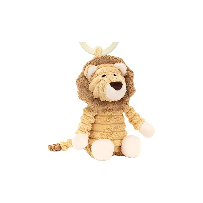 JELLYCAT Jungle Animal Collection Little Lion Bell Rocker Dolls Plush Pendant 15cm High-1