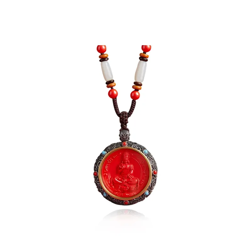 EADDA JEWELRY Cinnabar Necklaces Unisex-14