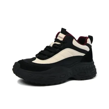 CAMEIDO Thermal Mid Top Casual Shoes Women's Black