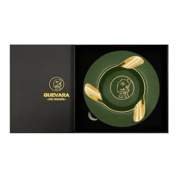 GUEVARA Slip Resistant Easy To Clean, Cigar Ceramic Ashtray