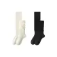 2 Pack (Ecru+Black)