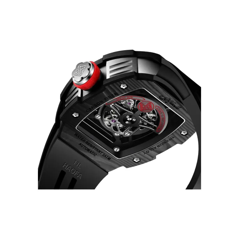 HaofaTourbillon Mechanical Movement Watch Men's Watches Cut Out Dial-2