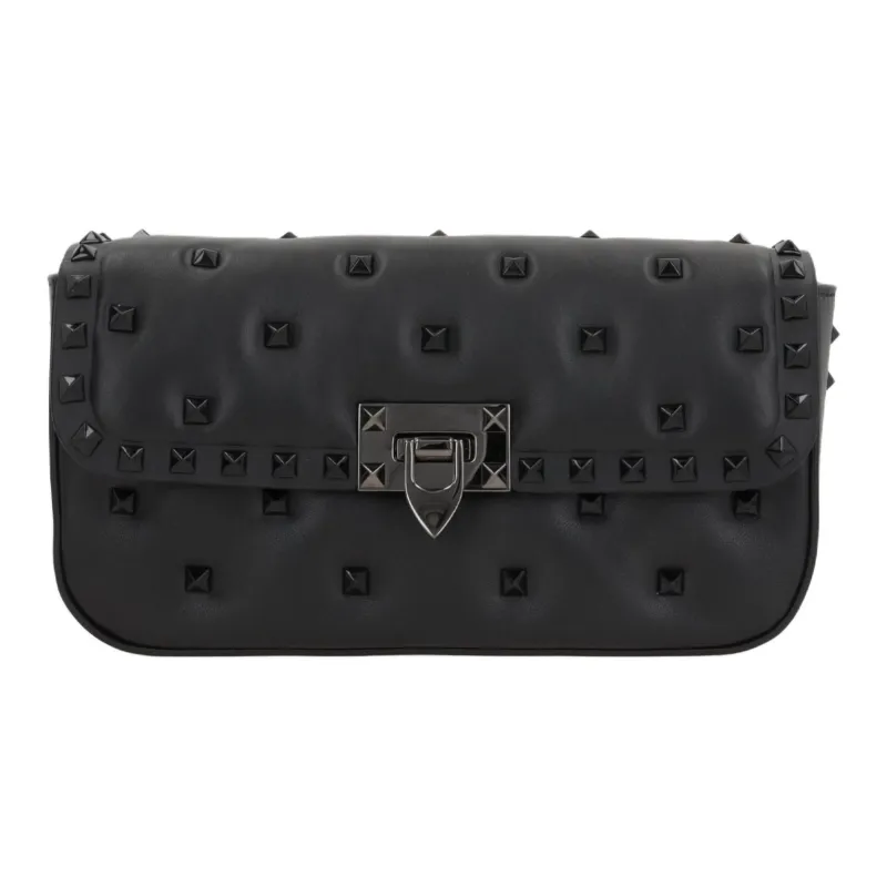 Valentino Garavani Rockstud Foldover Top Shoulder Bag-0