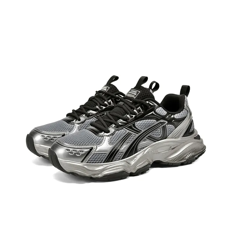 AOKANG Bullet Head Series Cushioned Wear Resistant Lightweight Height Increasing Low Top Chunky Sneakers Unisex-14