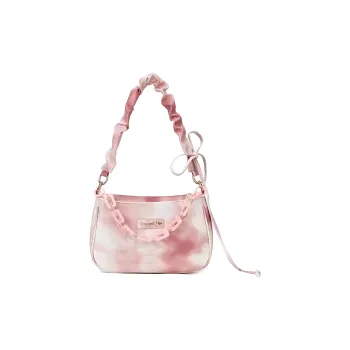 NOMK PU & PVC Shoulder Bag, Crossbody Bag Regular Women's Pink