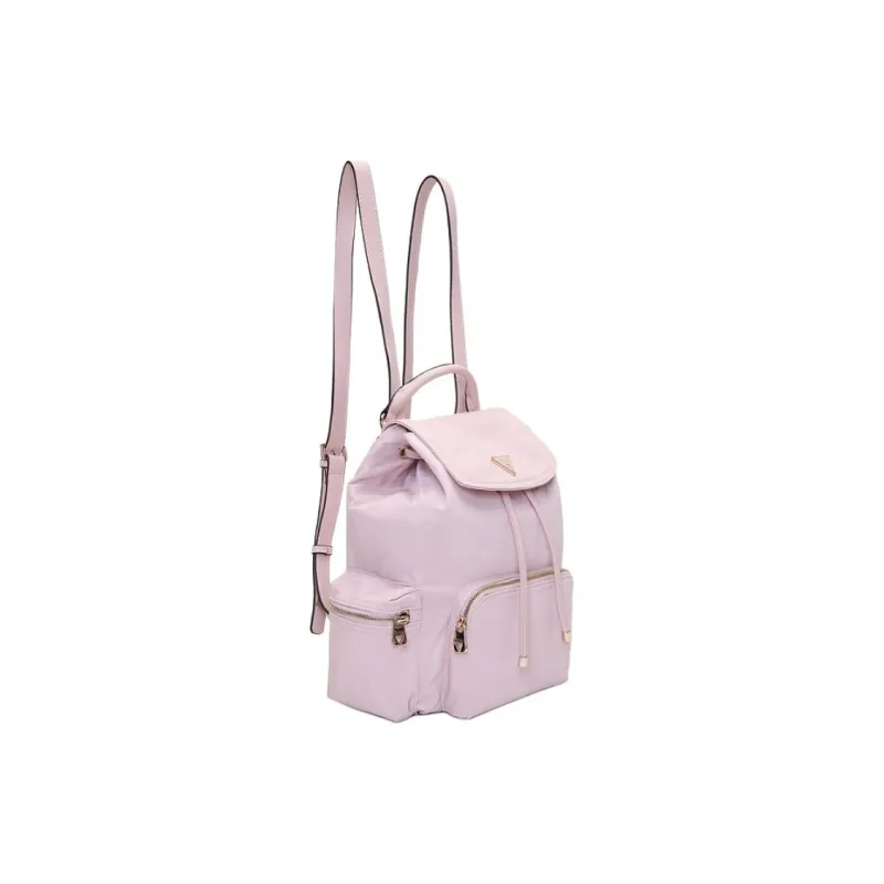 GUESS Fabric Backpack Medium Size Women's Pink-1