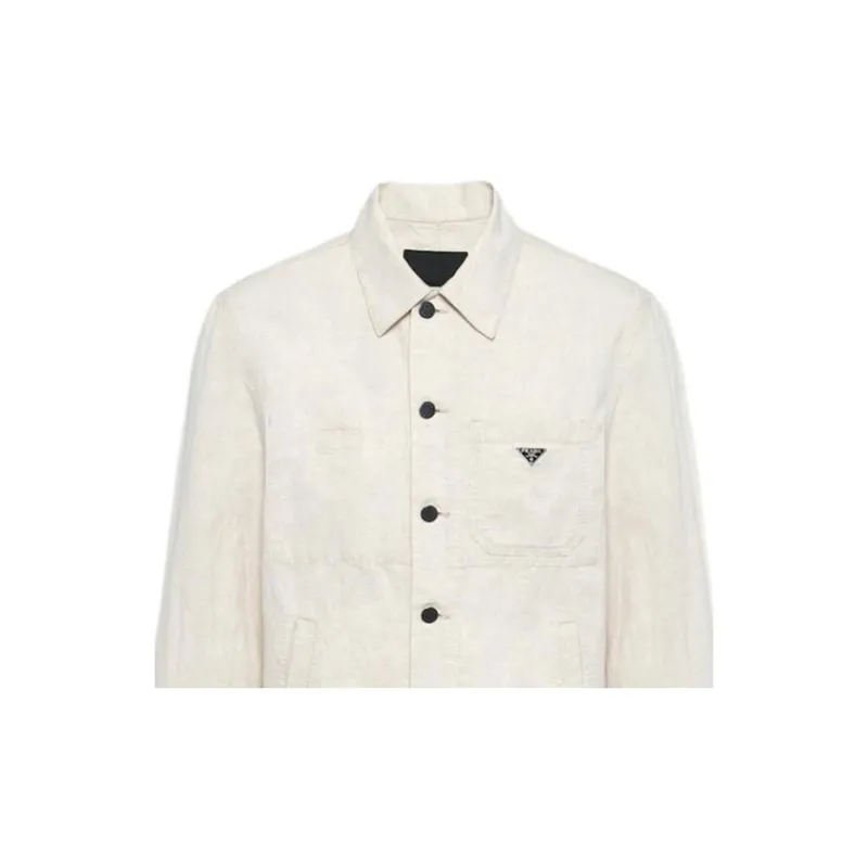 PRADA FW23 Jackets Coats Men's White-4