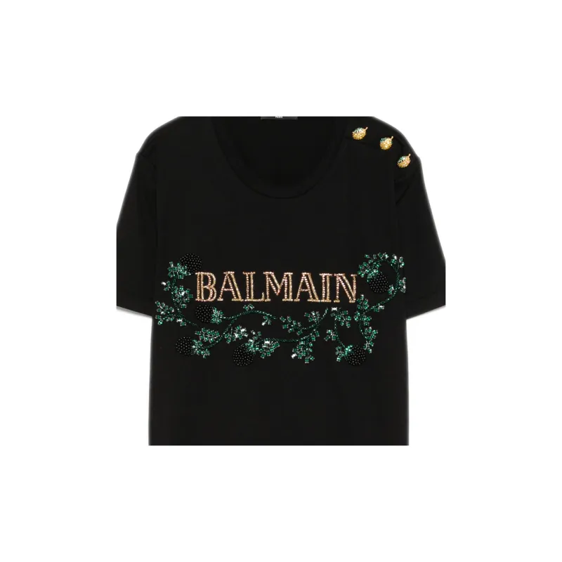 BALMAIN Logo-embellished T-shirt-5