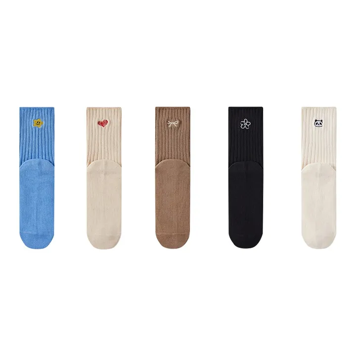Caramella Mid Calf Socks Women's Combo Set-7