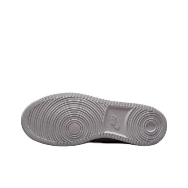 Nike Court Borough Abrasion Resistant Shock Absorbers Mid Top Kids' Skateboarding Shoes White Black Teenagers-4