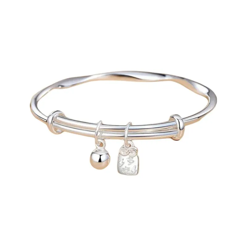 CHIEMOT S999 Fine Silver Bangles Women's-0