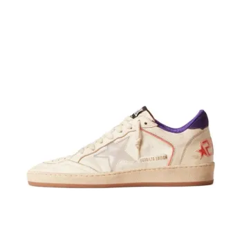 Golden Goose Ball Star Low Top Skateboard Shoes Women's Beige Yellow
