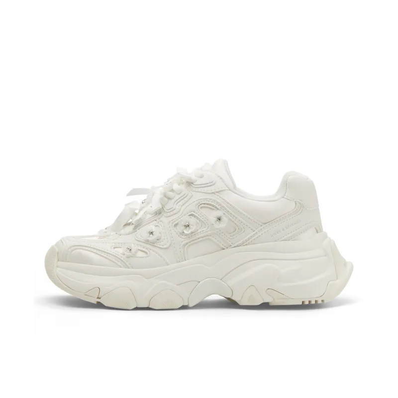 CHARLES&KEITH Small CK Height Increasing Slip-Resistant Low-Top Chunky Sneakers Women's Multicolor-4