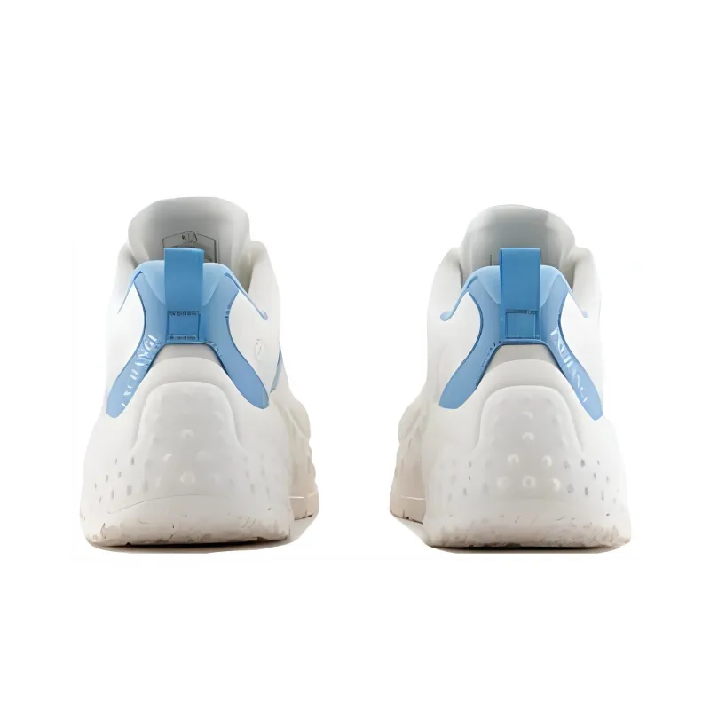 ARMANI EXCHANGEAE Abrasion Resistant Low Top Casual Shoes Women's White Blue-3