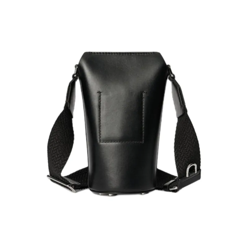Ecco Cow Leather Bucket Bags Crossbody Bag Shoulder Bag Small Size Women's Black-2