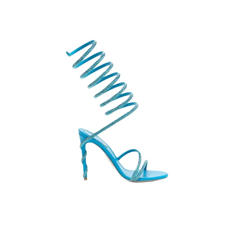 RENE CAOVILLA Strap Sandals Women's Teal-1