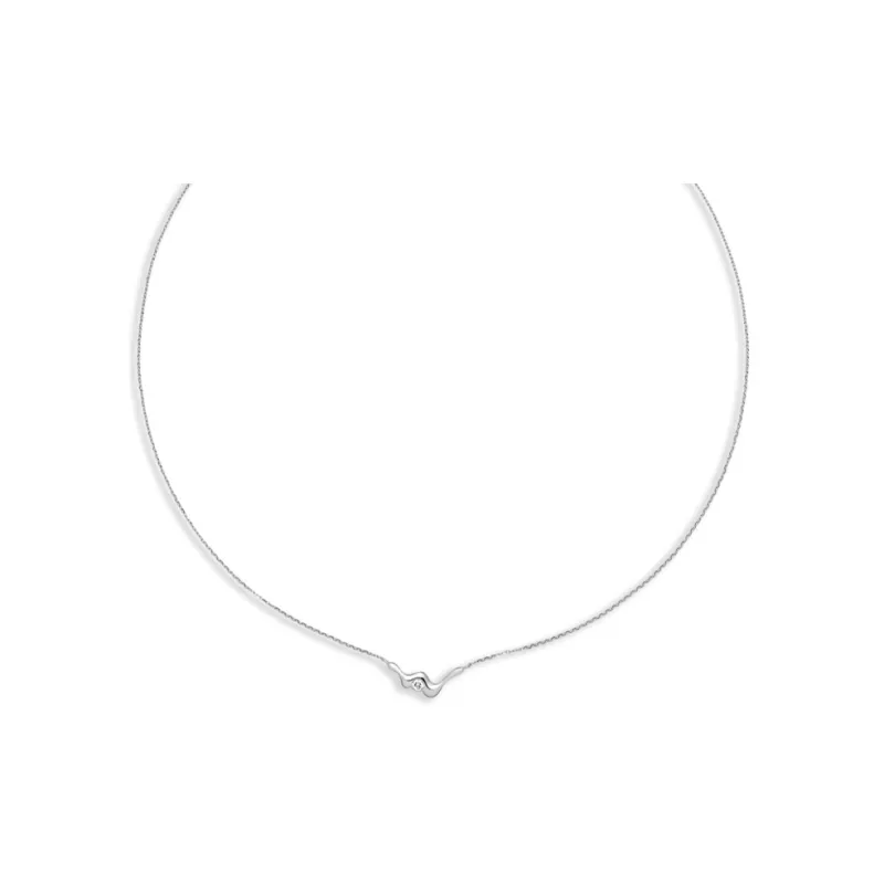 Maria Black 14kt White Gold Baxter Diamond Necklace-0