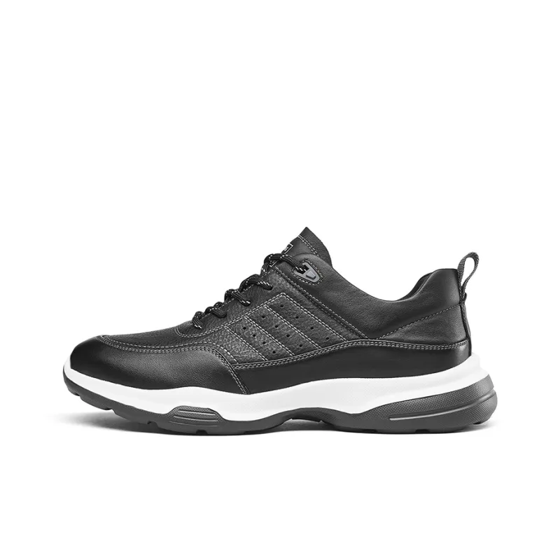 KANGNAI Casual Shoes Men Low Top Black/Gray-0