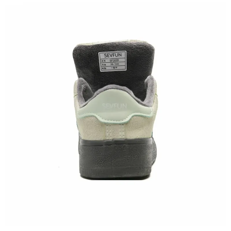 7 SEVFUN Wear resistant And Lightweight Low Top Skateboard Shoes Unisex Mint Green-26