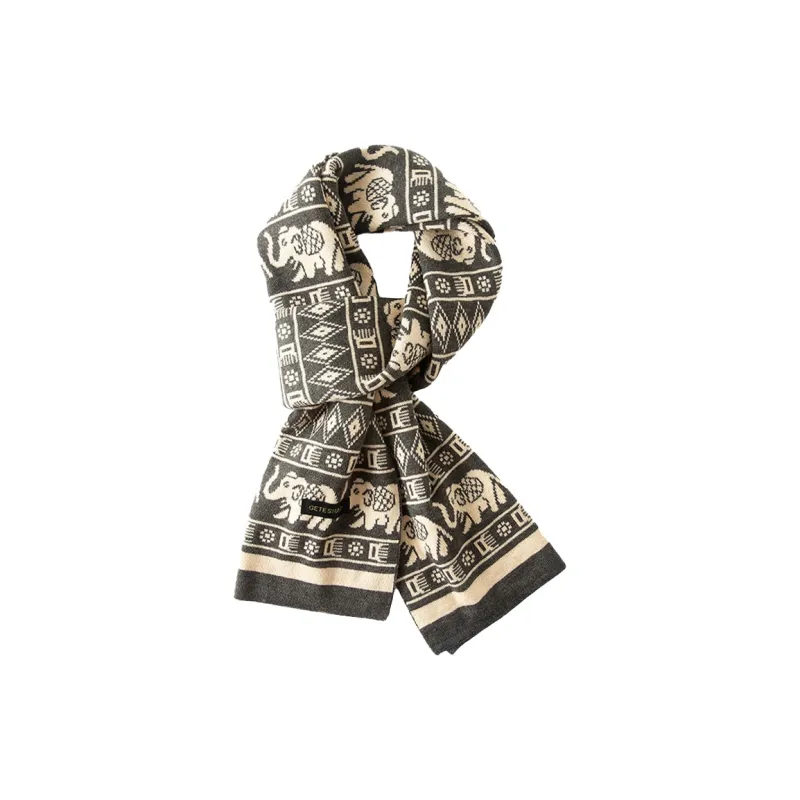 Yamaichi Maru Polyester Knit Scarves Men's-3